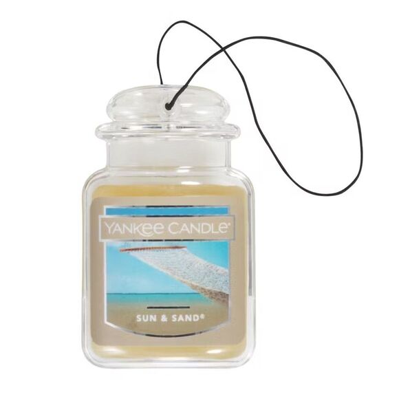 Yankee Candle Car Jar Air Freshener, Sun & Sand 4 Count - Picture 2 of 3